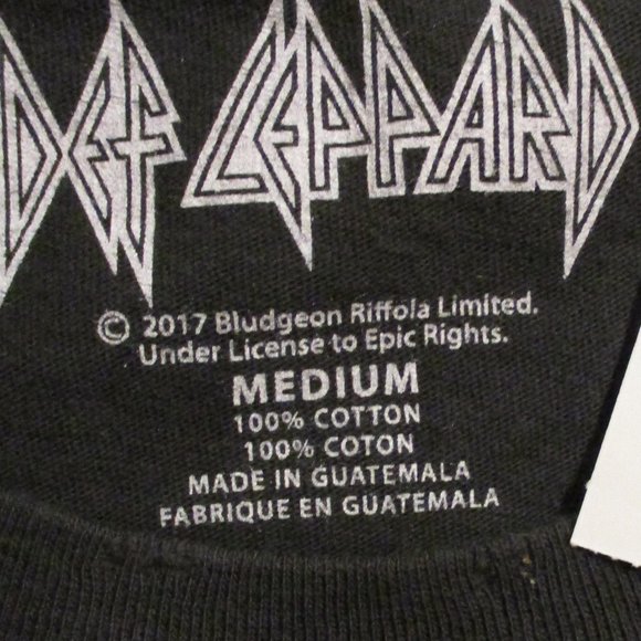 Def Leppard NEW Gap Woman Medium Gray Yellow Red Short Sleeve Band Shirt - Picture 8 of 10
